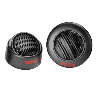 BOSS TW-15 500W 1" Micro Dome Car Audio Tweeters + External Crossovers, 2 Pack