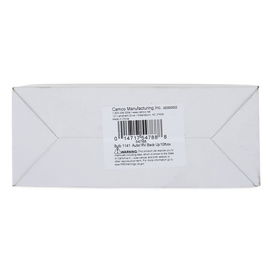 Camco 54788 Replacement 1141 Style Light Bulbs for Auto, (10 Pack) (Open Box)