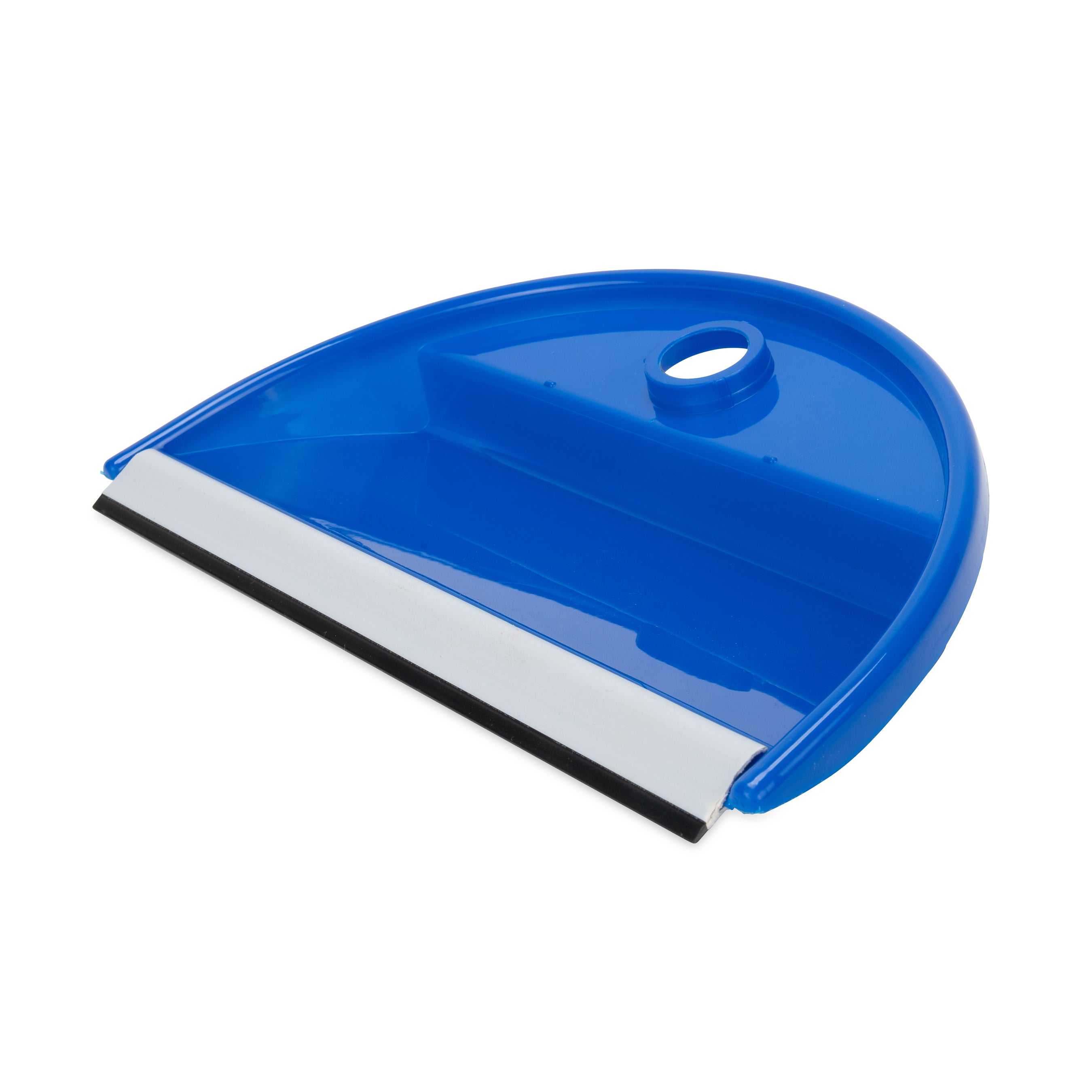 Camco Lightweight Portable Travel Dust Pan & Whisk Broom with Hanger Hole, Blue - VMInnovations