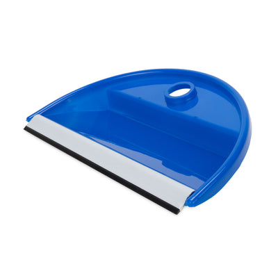 Camco Lightweight Portable Travel Dust Pan & Whisk Broom with Hanger Hole, Blue - VMInnovations