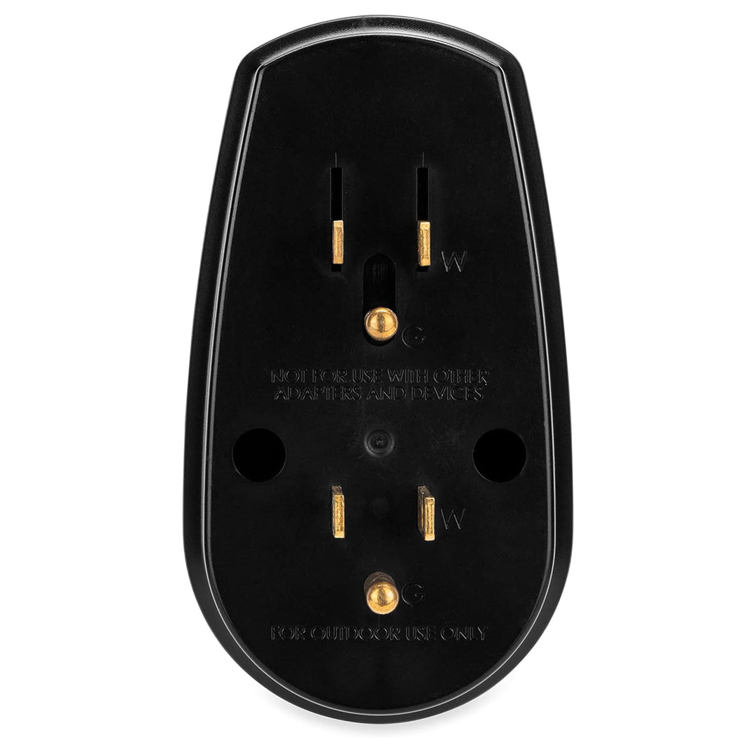 Camco 55225 Power Grip RV 125V Two Plug 15 Amp to Single 30 Amp Adapter (Used)