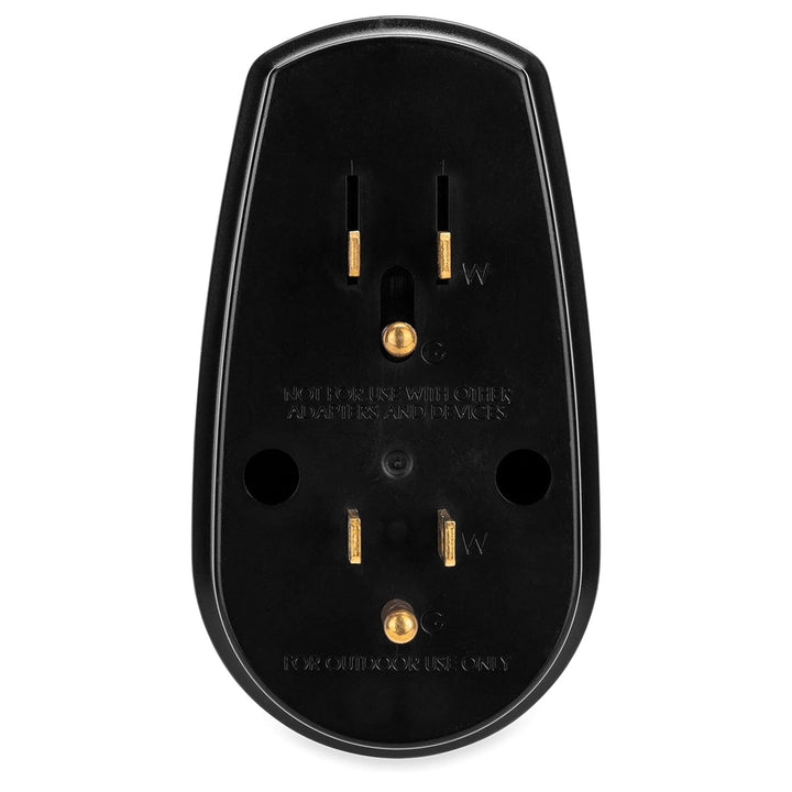 Camco 55225 Power Grip RV 125V Two Plug 15 Amp to Single 30 Amp Adapter (Used)