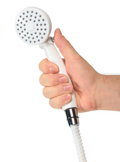 Camco Round Shower Head with On and Off Switch for RVs & Boats, White (Used) - VMInnovations