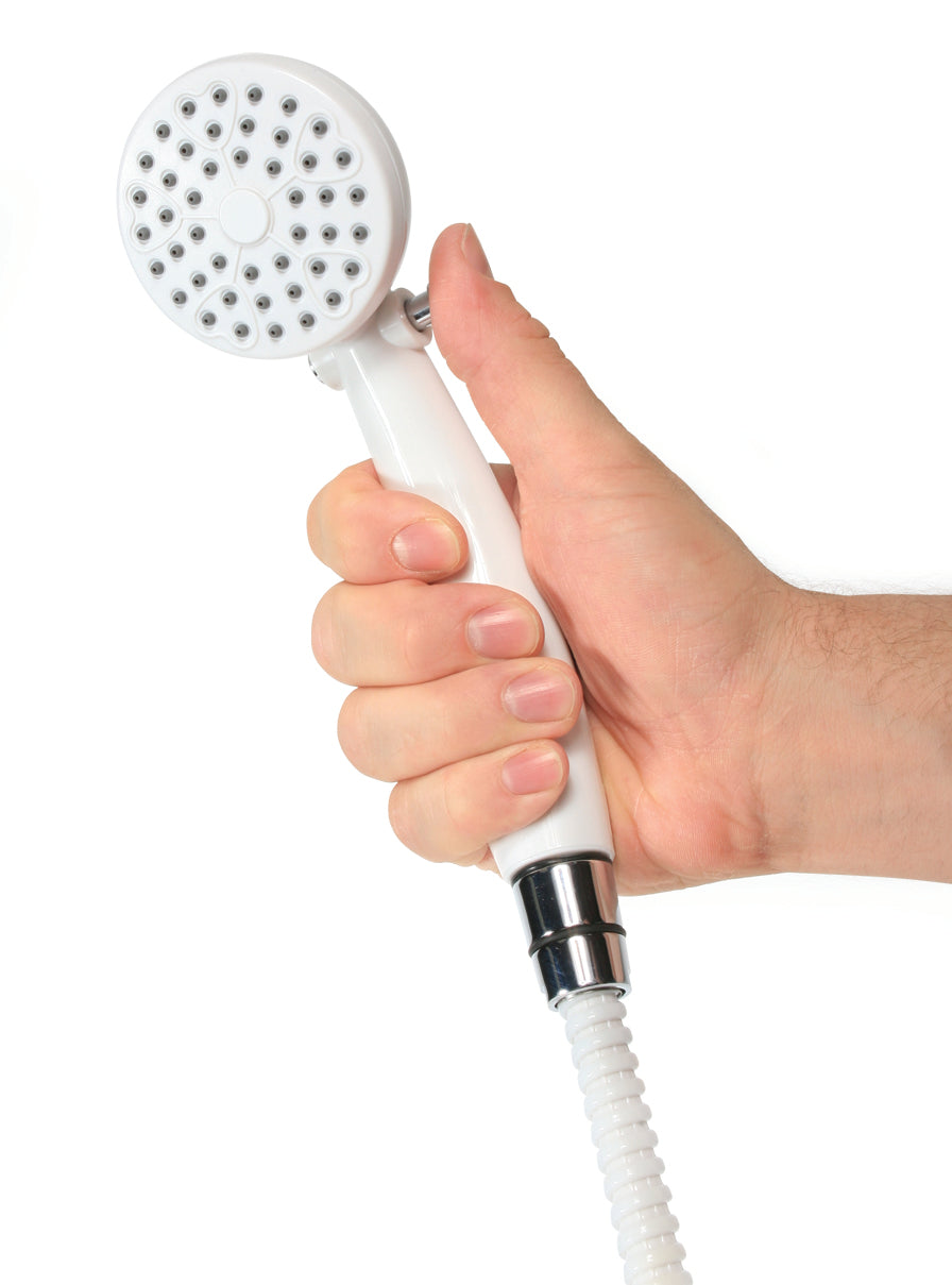 Camco Round Shower Head with On and Off Switch for RVs & Boats, White (Used) - VMInnovations