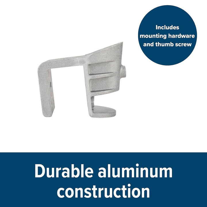 Camco Pontoon Boat Flagpole w/Screws & Mounted Hardware,Brushed Nickel(Open Box)