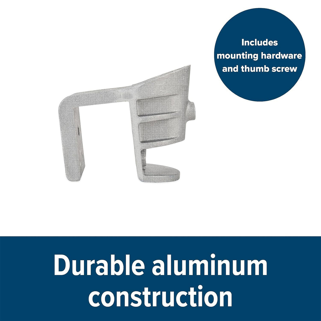 Camco Pontoon Boat Flagpole w/Screws & Mounted Hardware,Brushed Nickel(Open Box)