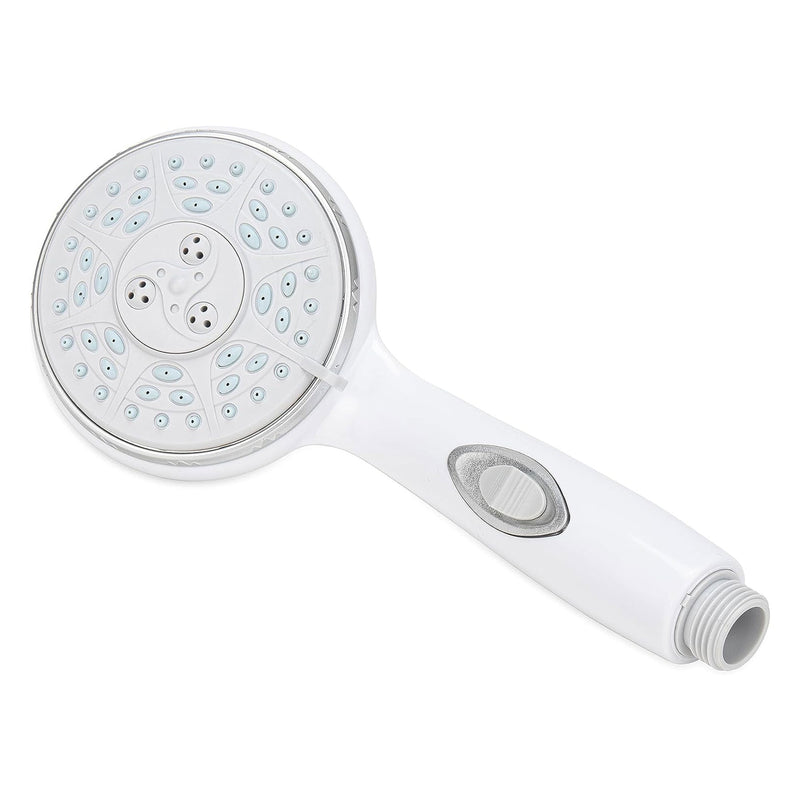 Camco 43711 Round Shower Head with On and Off Switch for RVs and Boats, White
