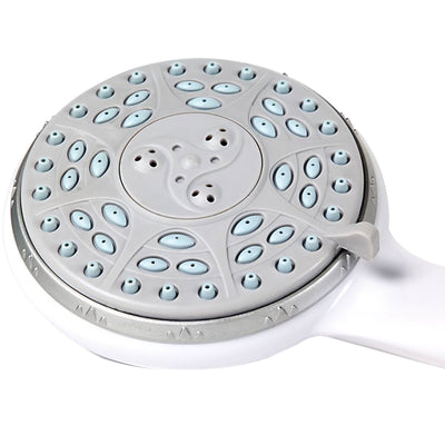 Camco 43711 Round Shower Head with On and Off Switch for RVs and Boats, White
