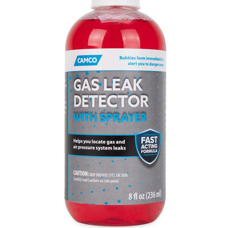 Camco RV Gas Leak Detector with Sprayer for Propane Gas Lines, 8 Ounce Bottle