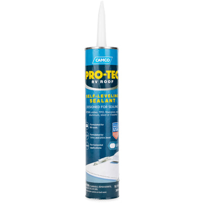 Camco Pro Tec RV Roof 10.1 Fluid Ounce Self Leveling Roof Edge and Vent Sealant - VMInnovations