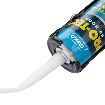 Camco Pro Tec RV Roof 10.1 Fluid Ounce Self Leveling Roof Edge and Vent Sealant - VMInnovations