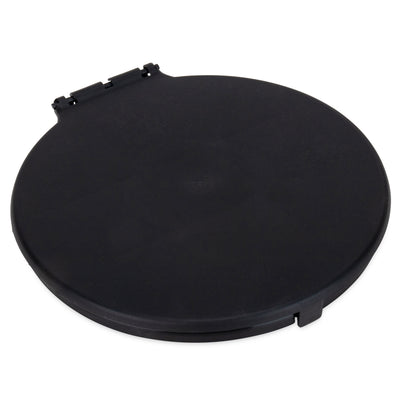 Camco Lidded Bucket Toilet Seat with 3 Waste Bags for 5 Gallon Buckets, Black