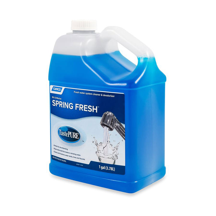 Camco TastePURE Spring Fresh 128 oz RV Water System Cleaner & Deodorizer, 4 Pack