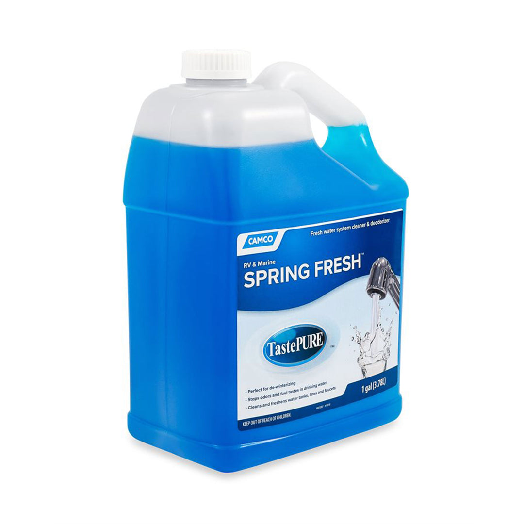 Camco TastePURE Spring Fresh 128 oz RV Water System Cleaner & Deodorizer, 4 Pack