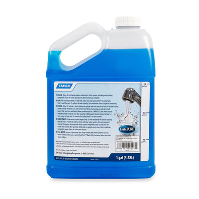 Camco TastePURE Spring Fresh 128 oz RV Water System Cleaner & Deodorizer, 4 Pack