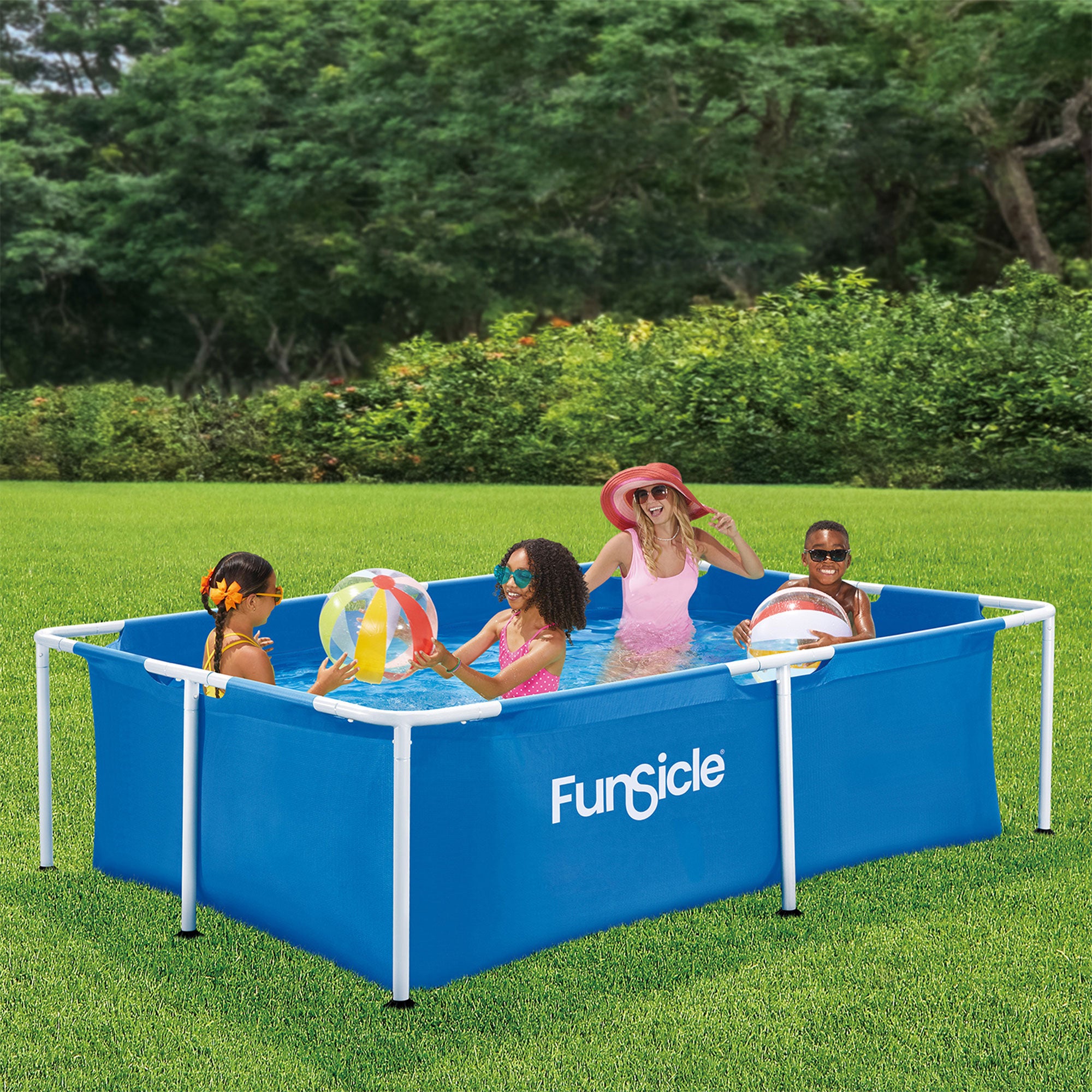 Funsicle 7 Foot Above Ground Lap Pool with SmartConnect Technology (Open Box) - VMInnovations