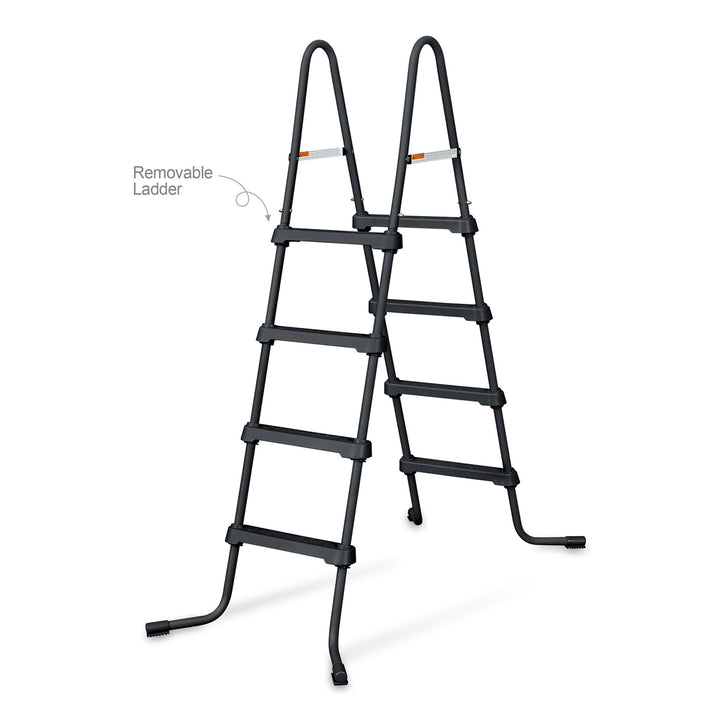 Funsicle 22' x 52" Oasis Designer Outdoor Above Ground Pool, Dark Chevron(Used)