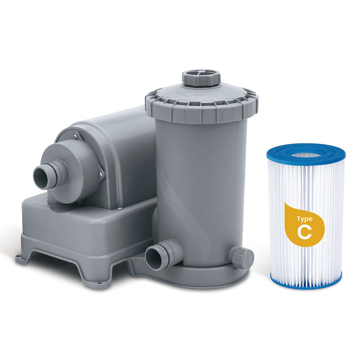 Funsicle 22' x 52" Oasis Designer Outdoor Above Ground Pool, Dark Chevron(Used)