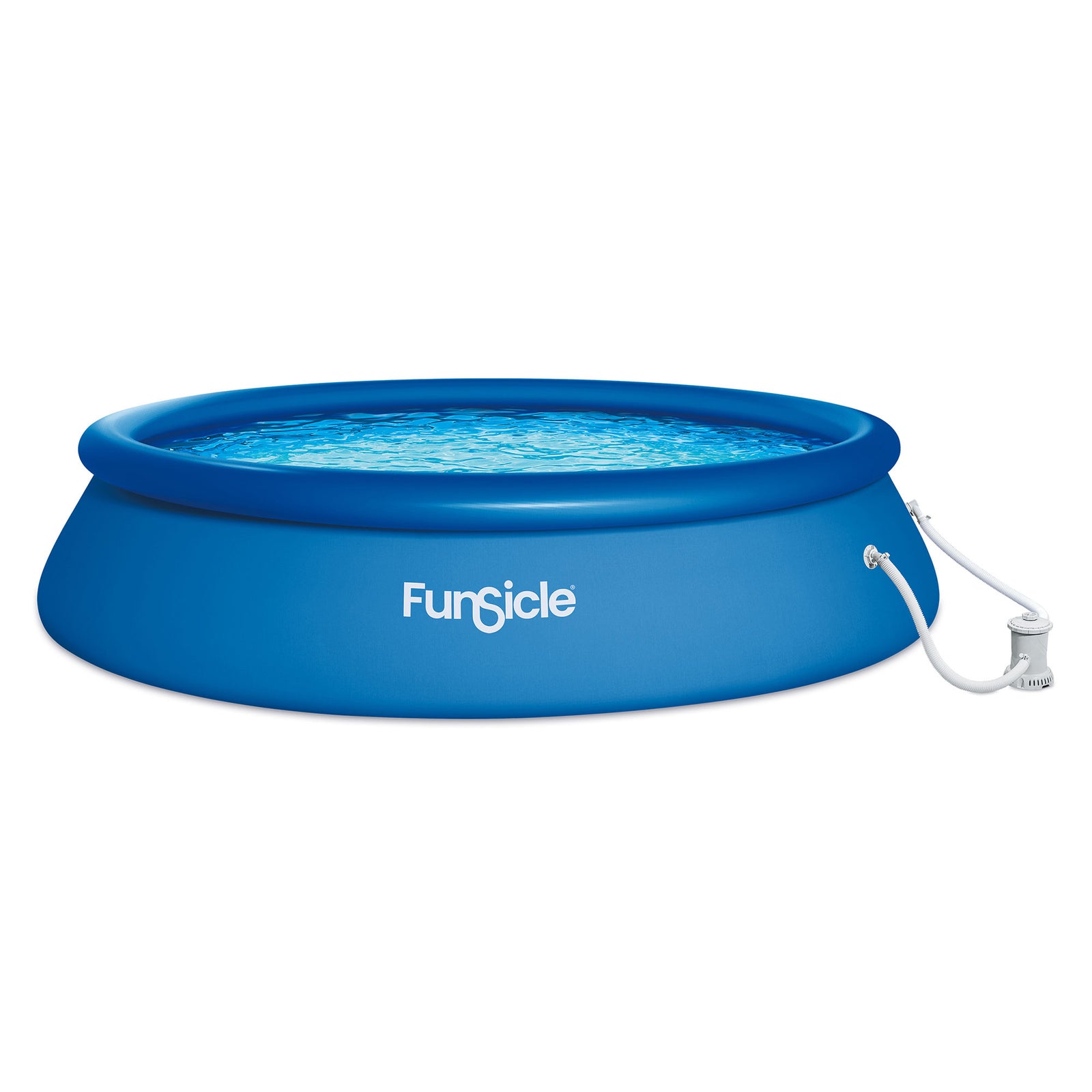 Funsicle 10' x 30" QuickSet Inflatable Ring Top Outdoor Above Ground Pool w/Pump - VMInnovations