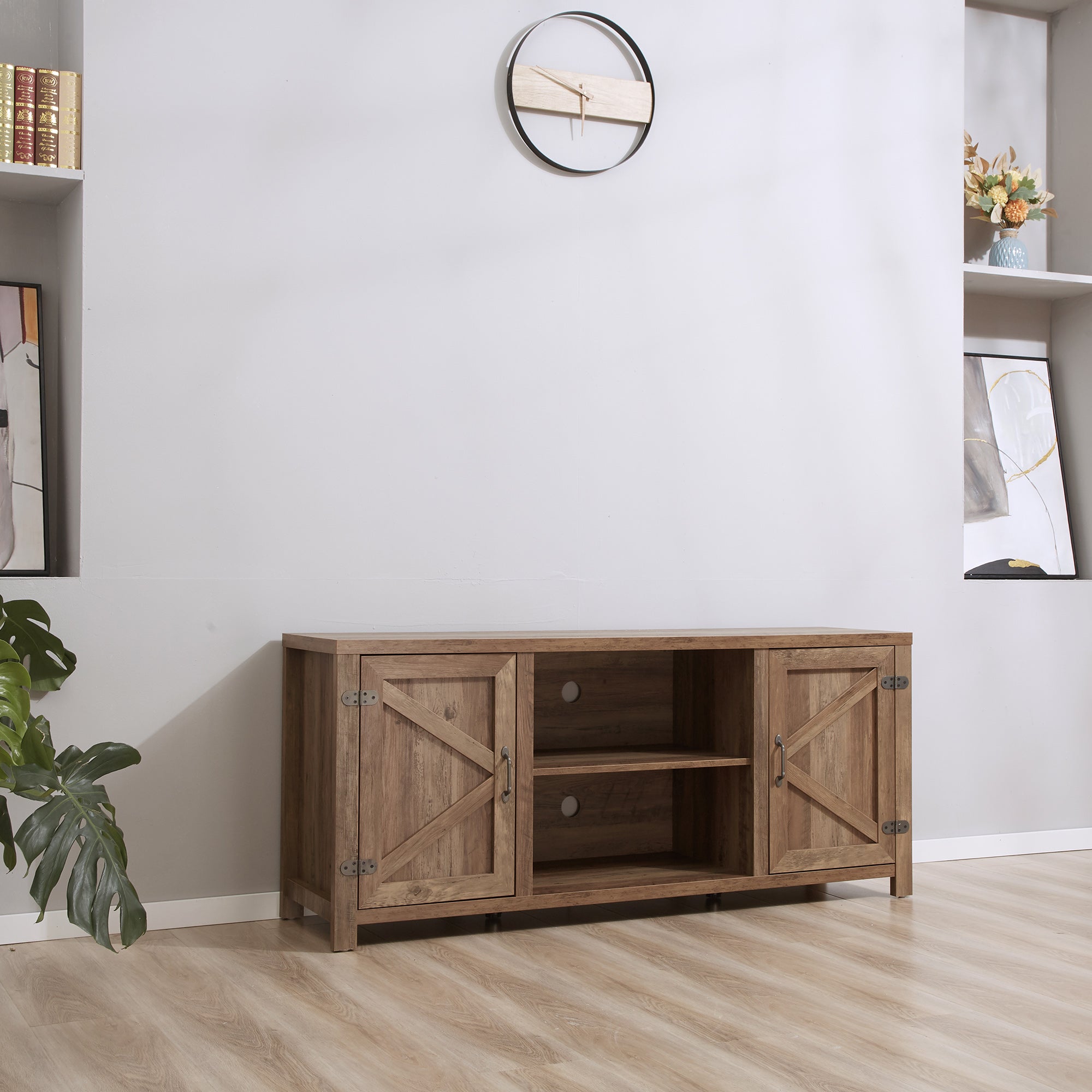 JOMEED 55 Inch TV Console Stand Table Storage Cabinet Media Center (Open Box) - VMInnovations