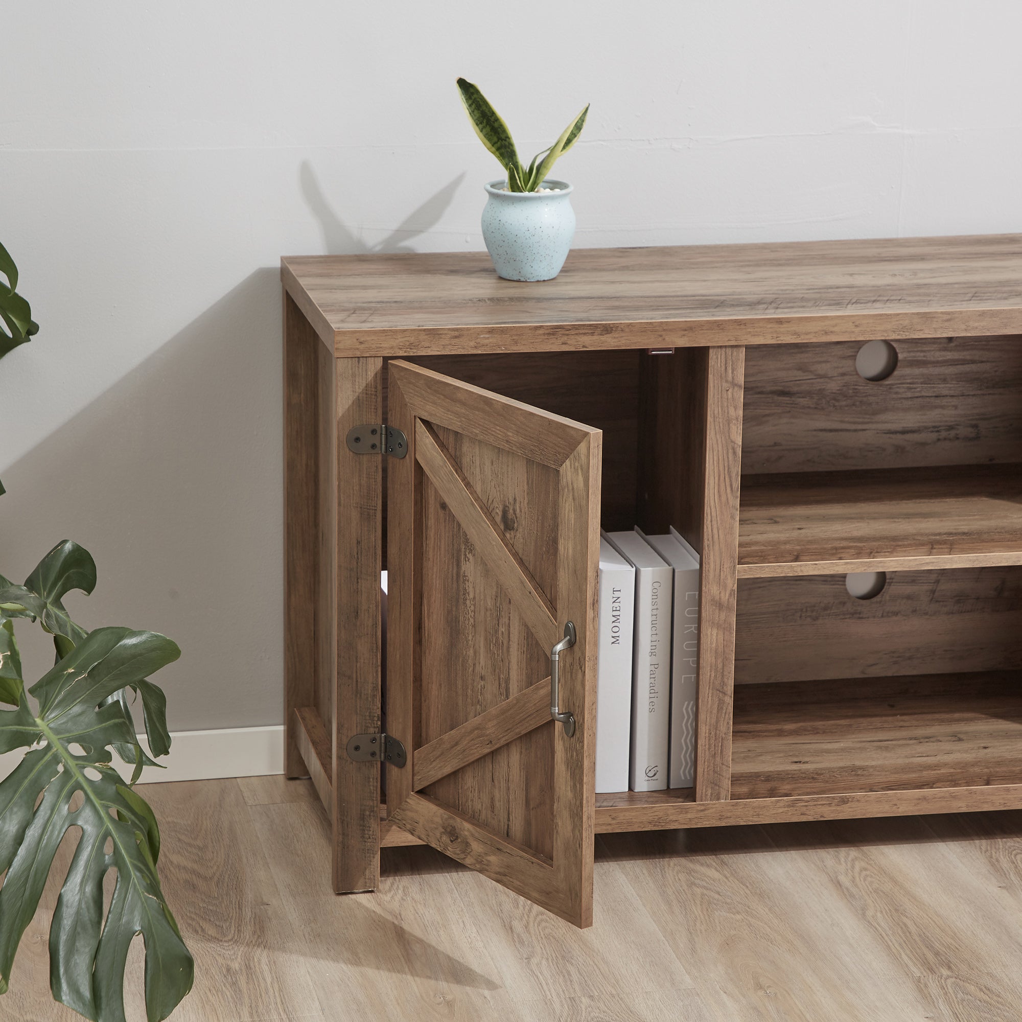 JOMEED 55 Inch TV Console Stand Table Storage Cabinet Media Center (Open Box) - VMInnovations