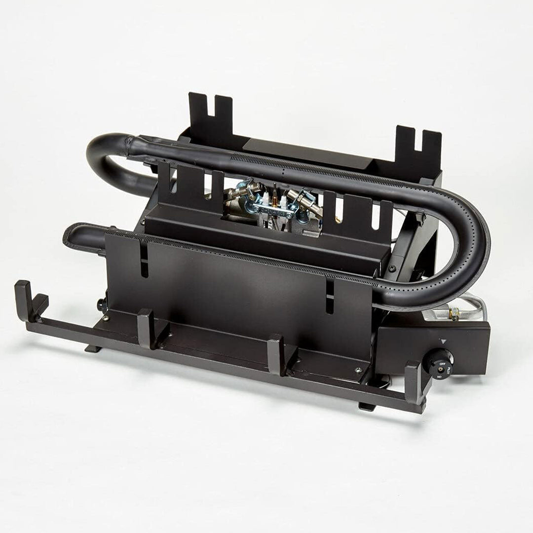 Duluth Forge 18 Inch Ventless Dual Fuel Gas Log Set with Remote, Split Red Oak - VMInnovations