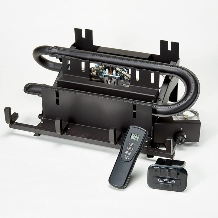 Duluth Forge 18" Dual Fuel Gas Log Set with Remote, Split Red Oak (For Parts) - VMInnovations