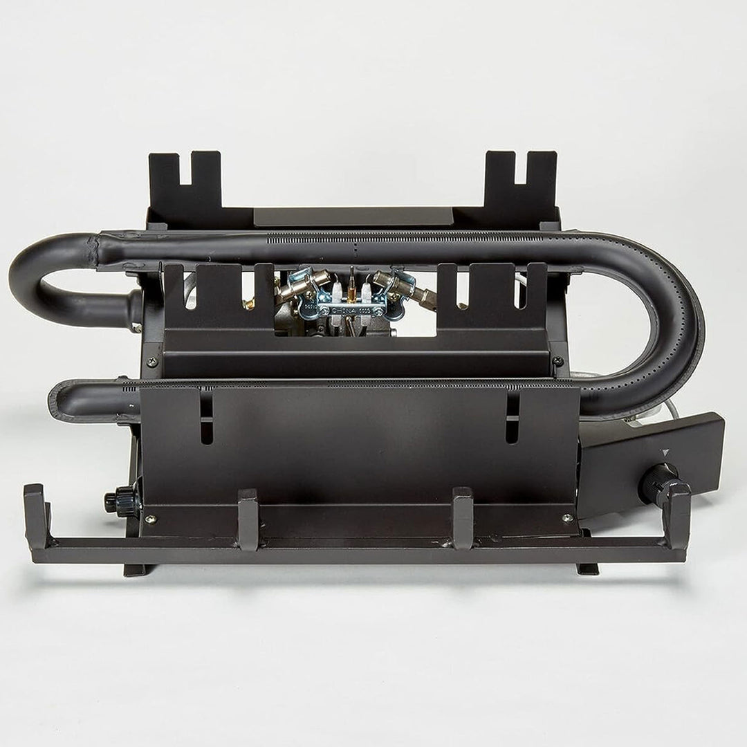 Duluth Forge 18 Inch Dual Fuel Gas Log Set with Remote, Stacked Red Oak (Used) - VMInnovations