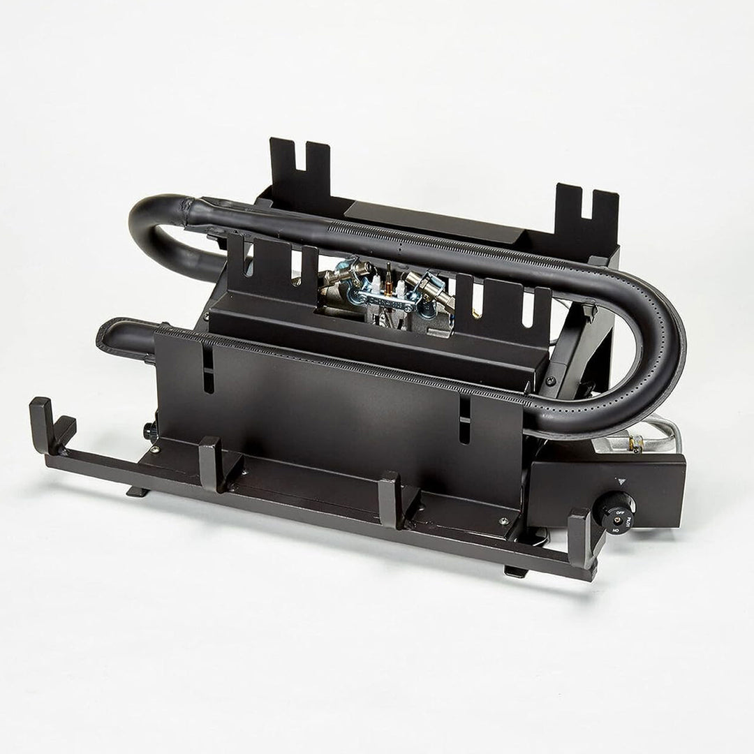 Duluth Forge 18 Inch Dual Fuel Gas Log Set with Remote, Stacked Red Oak (Used) - VMInnovations