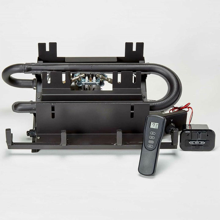 Duluth Forge 18 Inch Dual Fuel Gas Log Set with Remote, Stacked Red Oak (Used) - VMInnovations