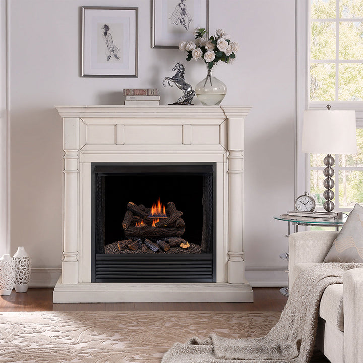 Duluth Forge 18" Ventless Gas Log Set w/ Thermostat, Stacked Red Oak (For Parts) - VMInnovations