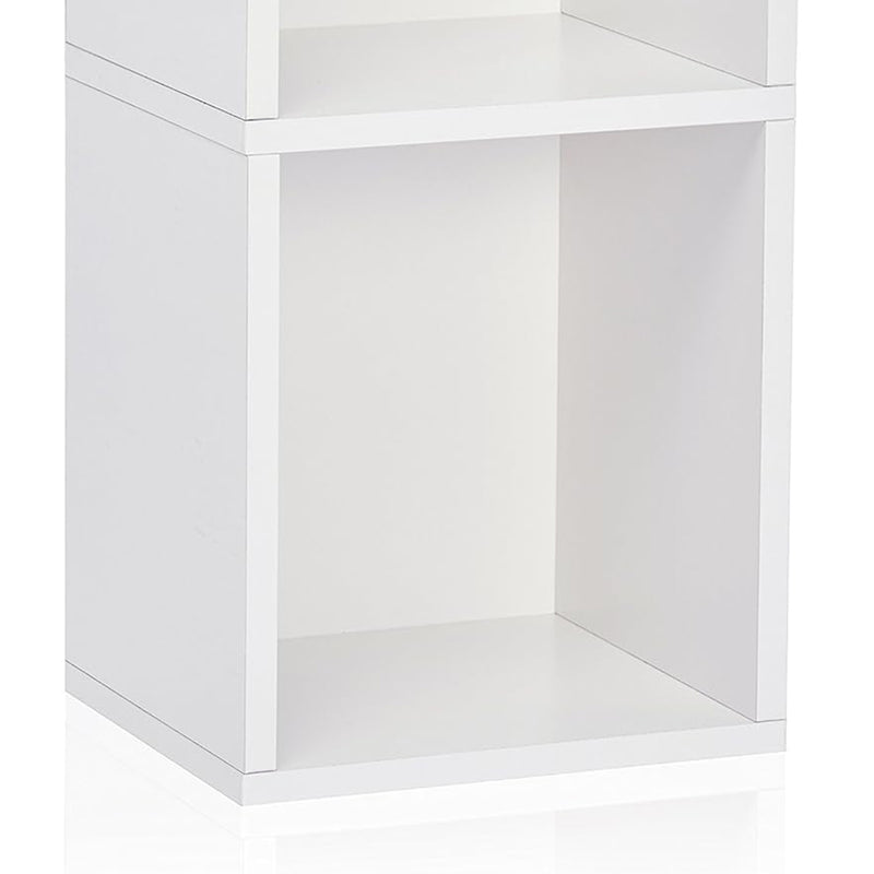 Juggernaut Storage 2 Cube Wooden Storage Shelf Bookshelf Home Organizer, White