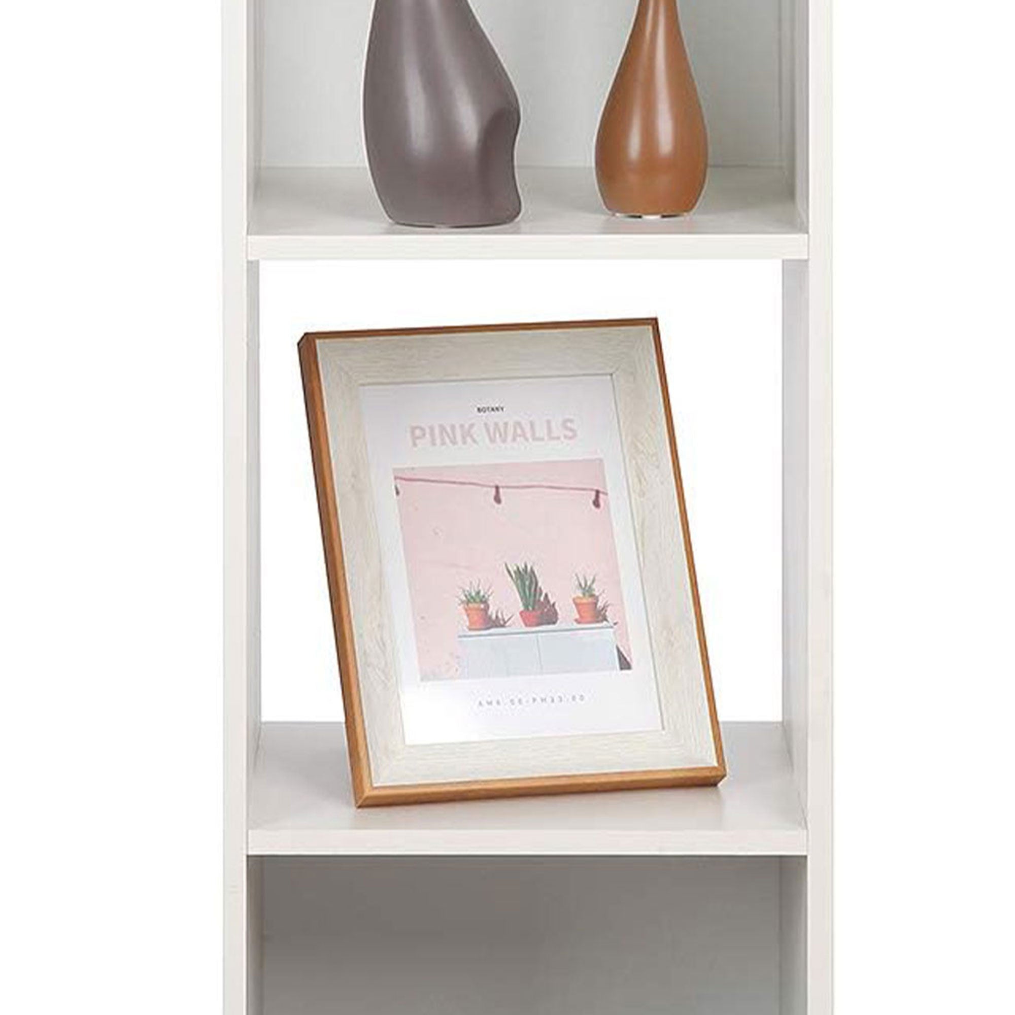 Juggernaut Storage 3 Cube Wooden Shelf Bookshelf Home Organizer, White (Used) - VMInnovations