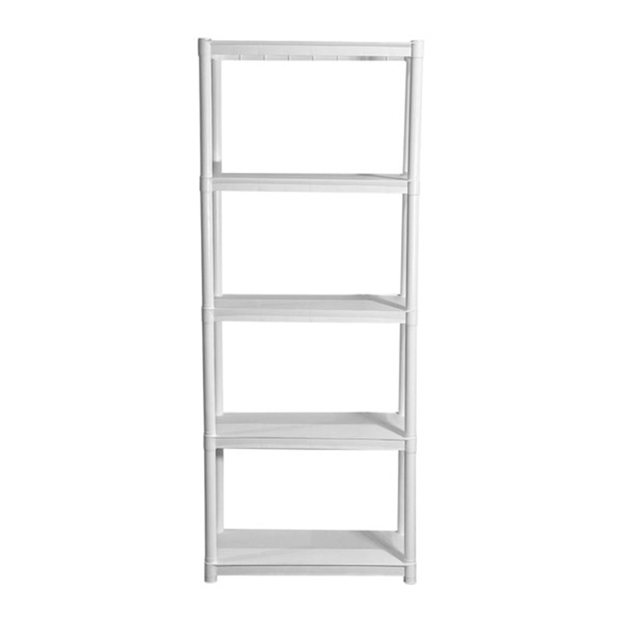 Juggernaut Storage 75.5" Plastic 5 Tier Garage/Shed Shelving Rack, White (Used) - VMInnovations