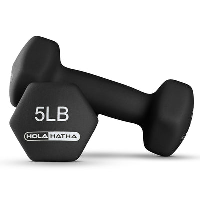 HolaHatha 2, 3, 5, 8 & 10lb Neoprene Dumbbell Set w/Storage Rack (For Parts) - VMInnovations