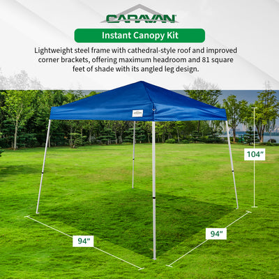Caravan Canopy V Series 2 Slant Leg Sidewall Kit with 10x10 Instant Canopy Kit