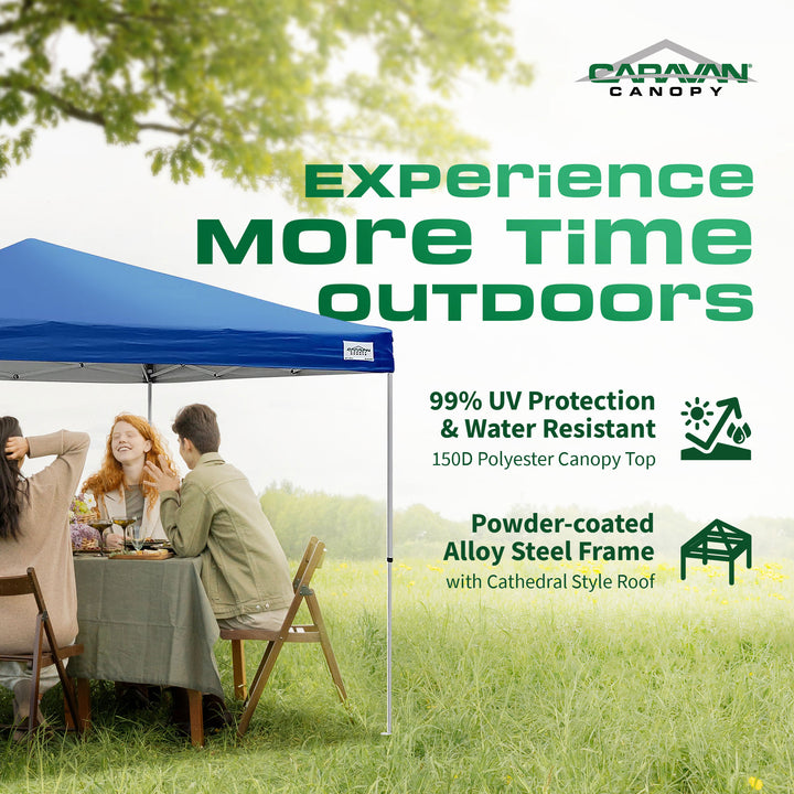 Caravan Canopy V Series Sidewall Kit and 10x10' Canopy Kit with 4 Weight Plates - VMInnovations