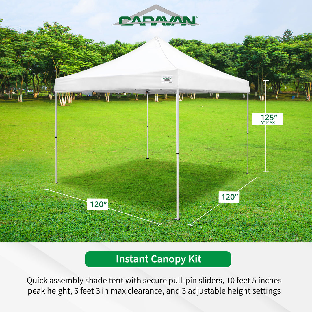 Caravan Canopy V Series 2 Straight Leg Sidewall Kit & Straight Pop-Up Leg Tent