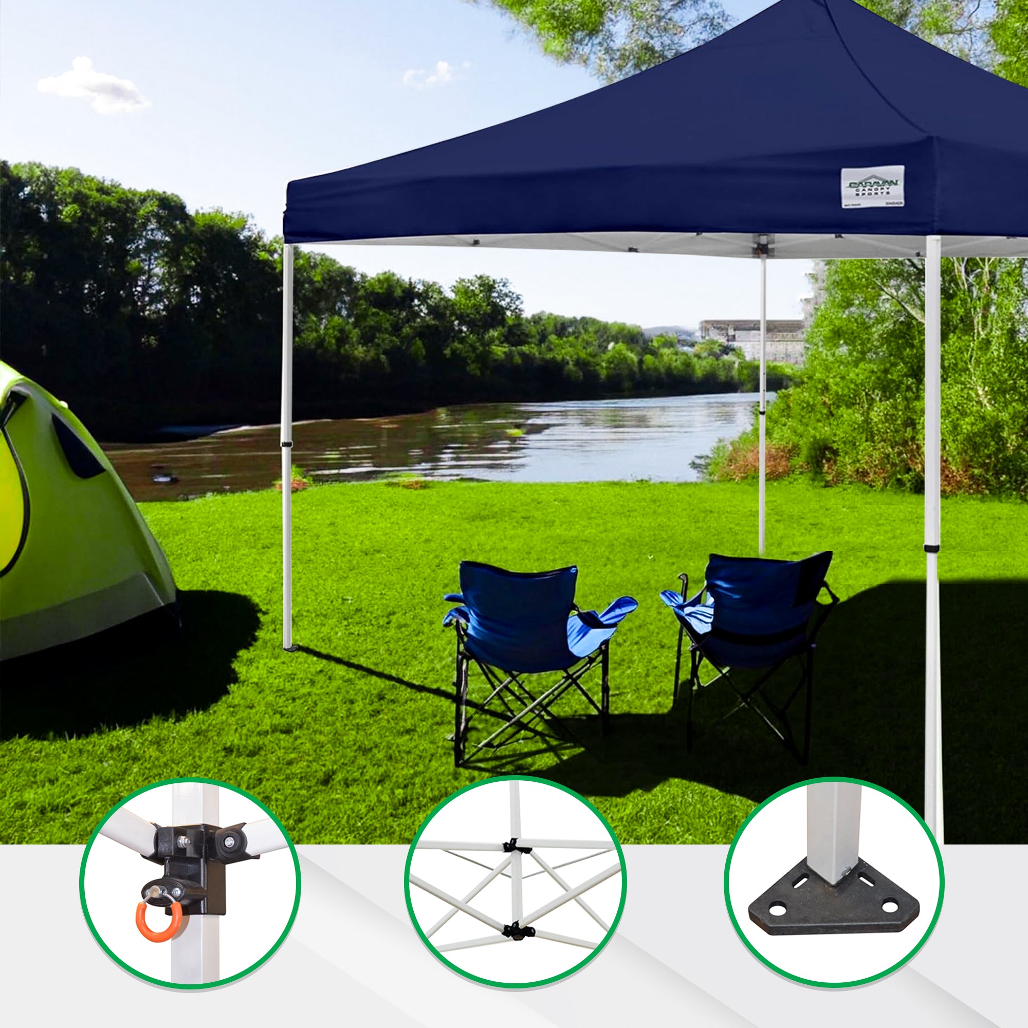 Caravan Canopy V Series Sidewall Kit & M Series Pro 2 Shade Tent w/Roller Bag