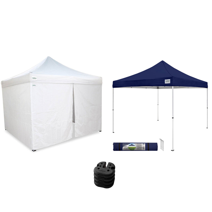 Caravan Canopy V Series Sidewalls & M Series Shade Tent  & Set of 4 Weight Plate - VMInnovations