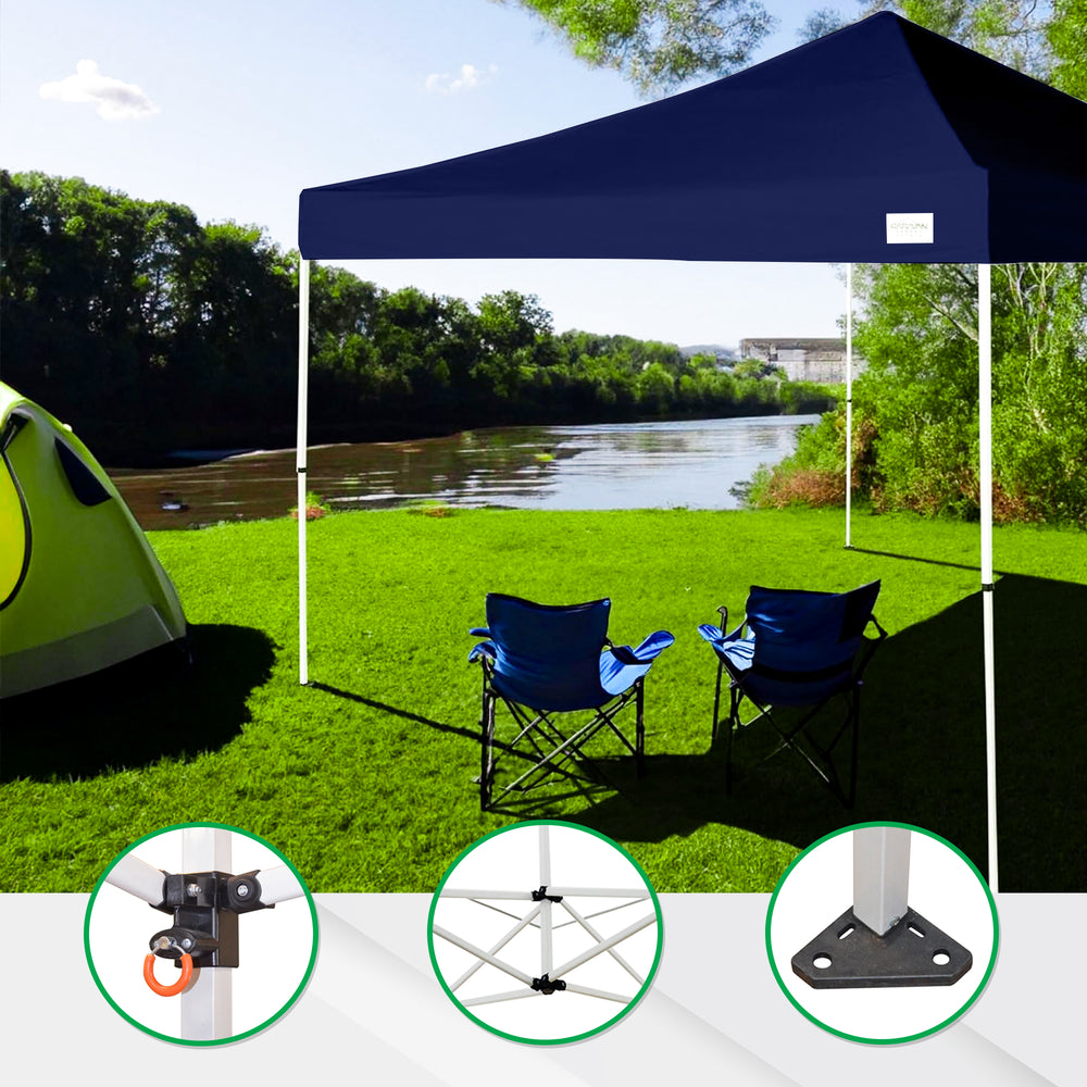 Caravan Canopy V Series Sidewalls & M Series Shade Tent  & Set of 4 Weight Plate - VMInnovations
