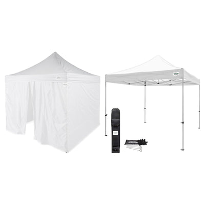 Caravan Canopy Commercial Tent Sidewalls w/TitanShade 10x10' Instant Canopy Kit - VMInnovations
