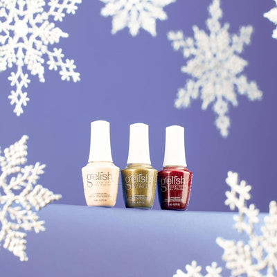 Gelish Mini Holiday 2023 On My Wish List Nail Polish Bottle Manicure Set, 3 Pack - VMInnovations