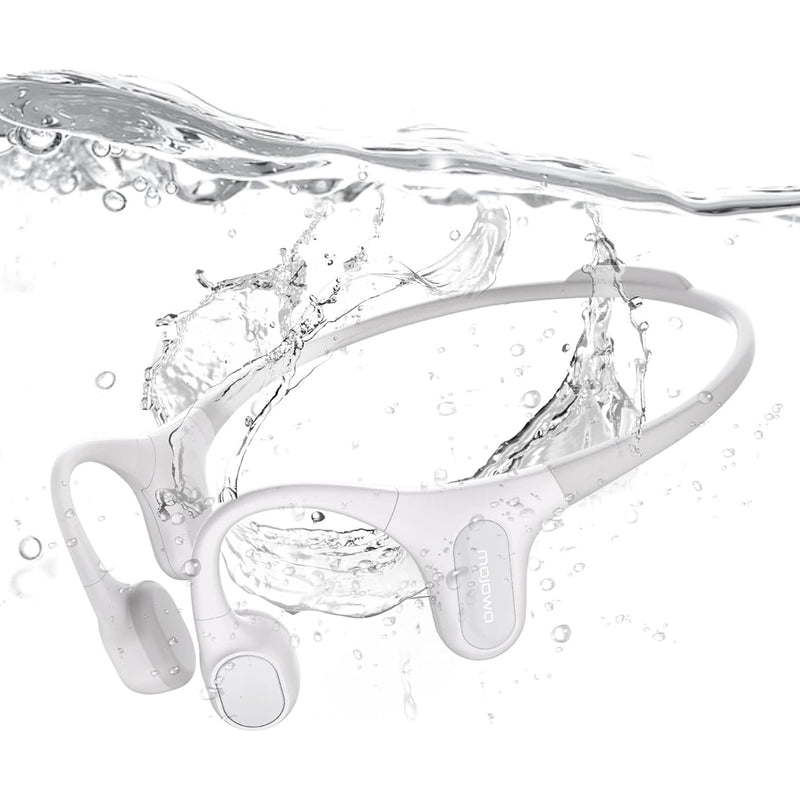 MOJAWA Run 32 GB Sports Headphones w/Bluetooth & Voice Assistant,Gray (Open Box)