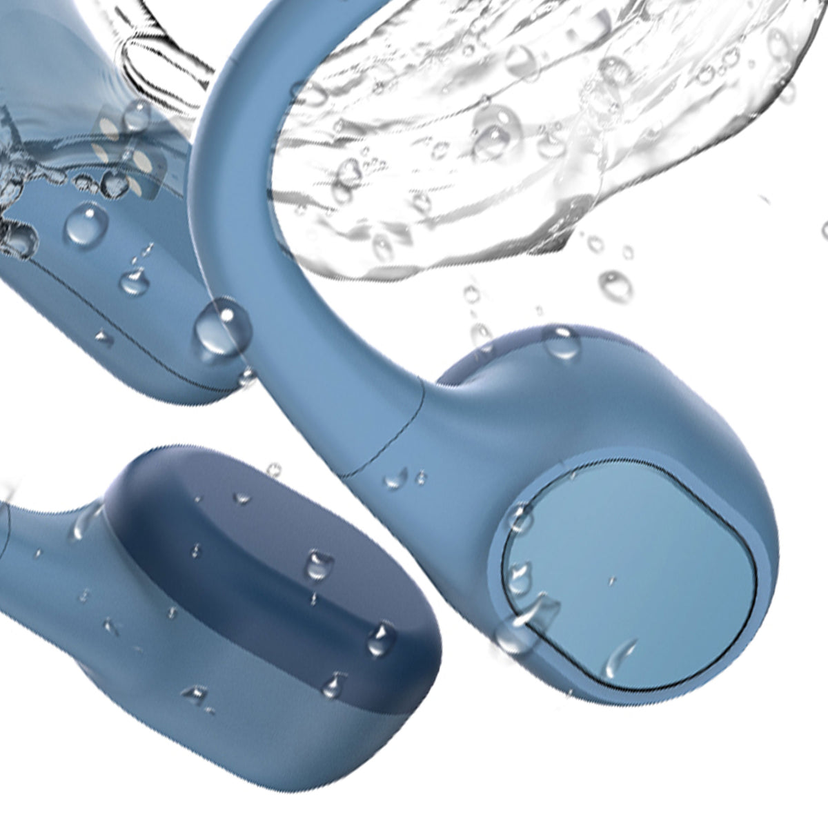 MOJAWA Run Plus 32 GB Sports Headphones with Bluetooth and Voice Assistant, Blue - VMInnovations