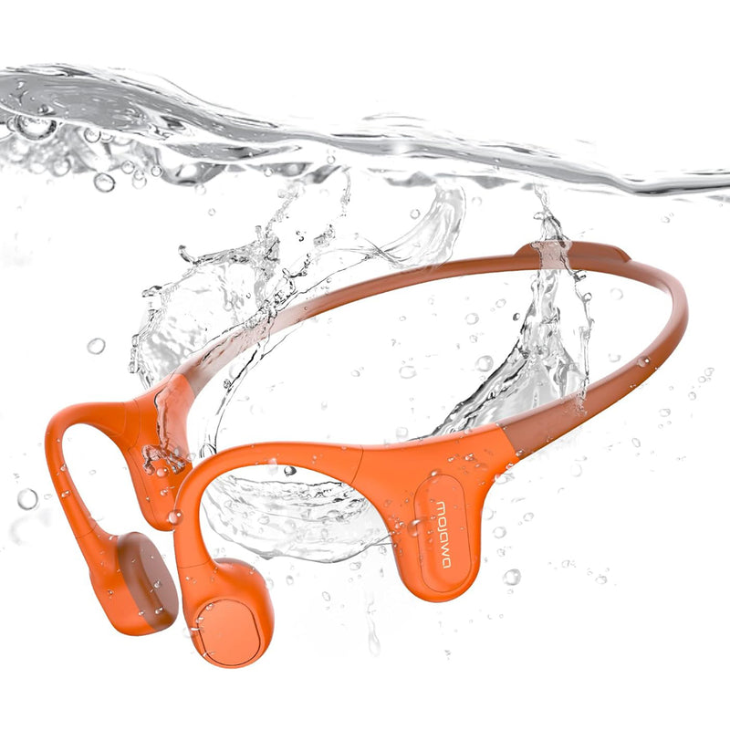 MOJAWA Run Plus Sports Headphones w/ BT and Voice Assist,Orange (For Parts)