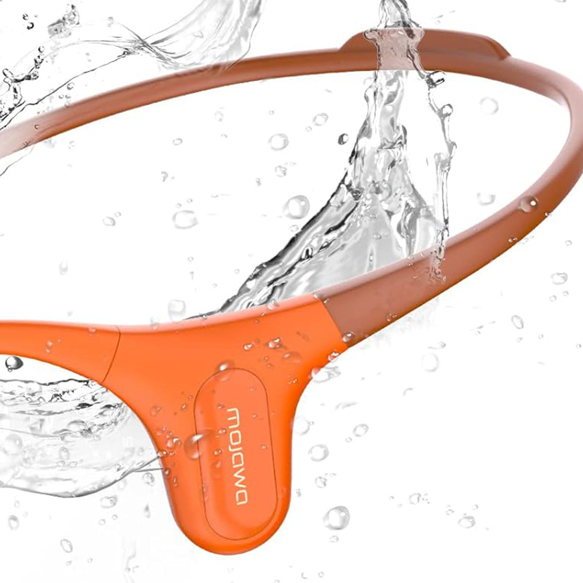 MOJAWA Run Plus Sports Headphones with Bluetooth and Voice Assistant, Orange