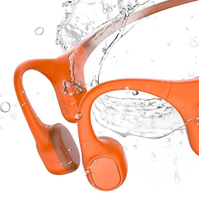 MOJAWA Run Plus Sports Headphones with Bluetooth and Voice Assistant, Orange