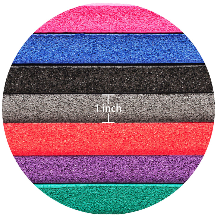 Signature Fitness 1" Thick Exercise Yoga Mat w/ Carry Strap, Black (Used) - VMInnovations
