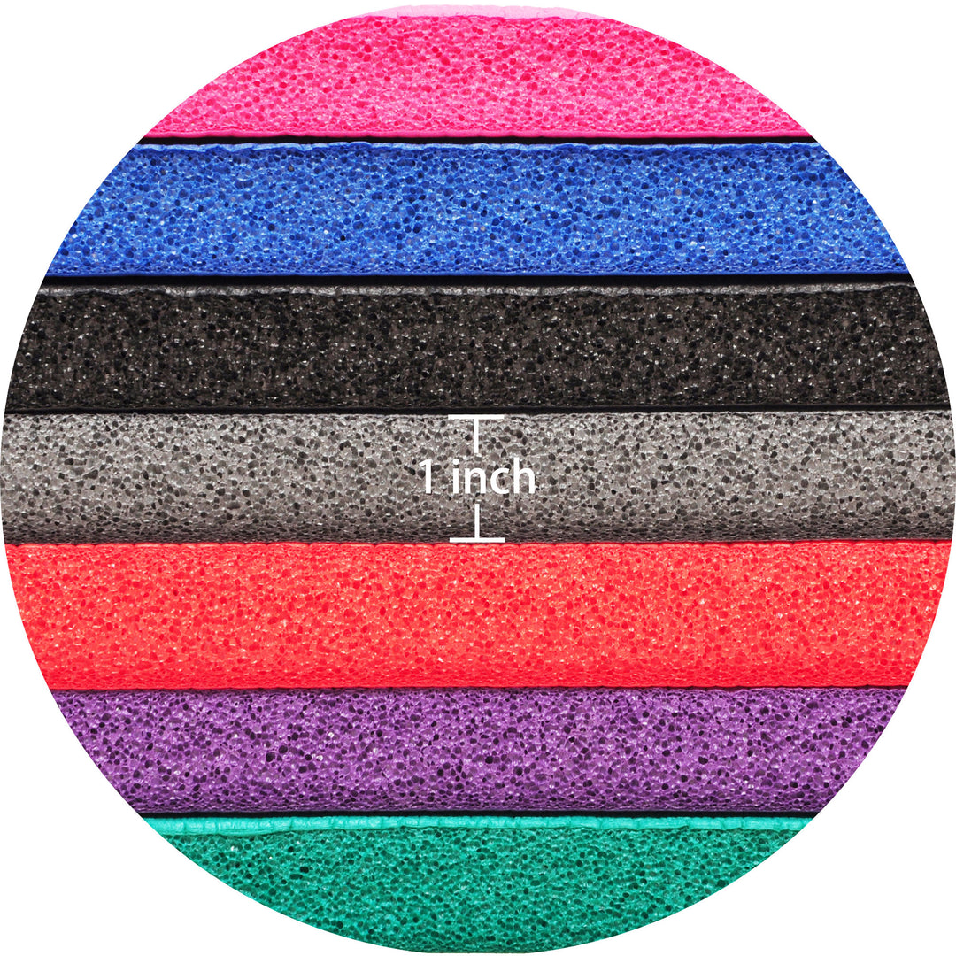 Signature Fitness 1" Extra Thick Fitness Yoga Mat w/ Carry Strap, Blue (Used) - VMInnovations